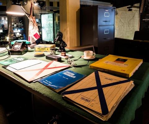 Control room of Scotland's Secret Bunker