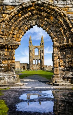 The end of the Fife Pilgrim Way in St Andrews