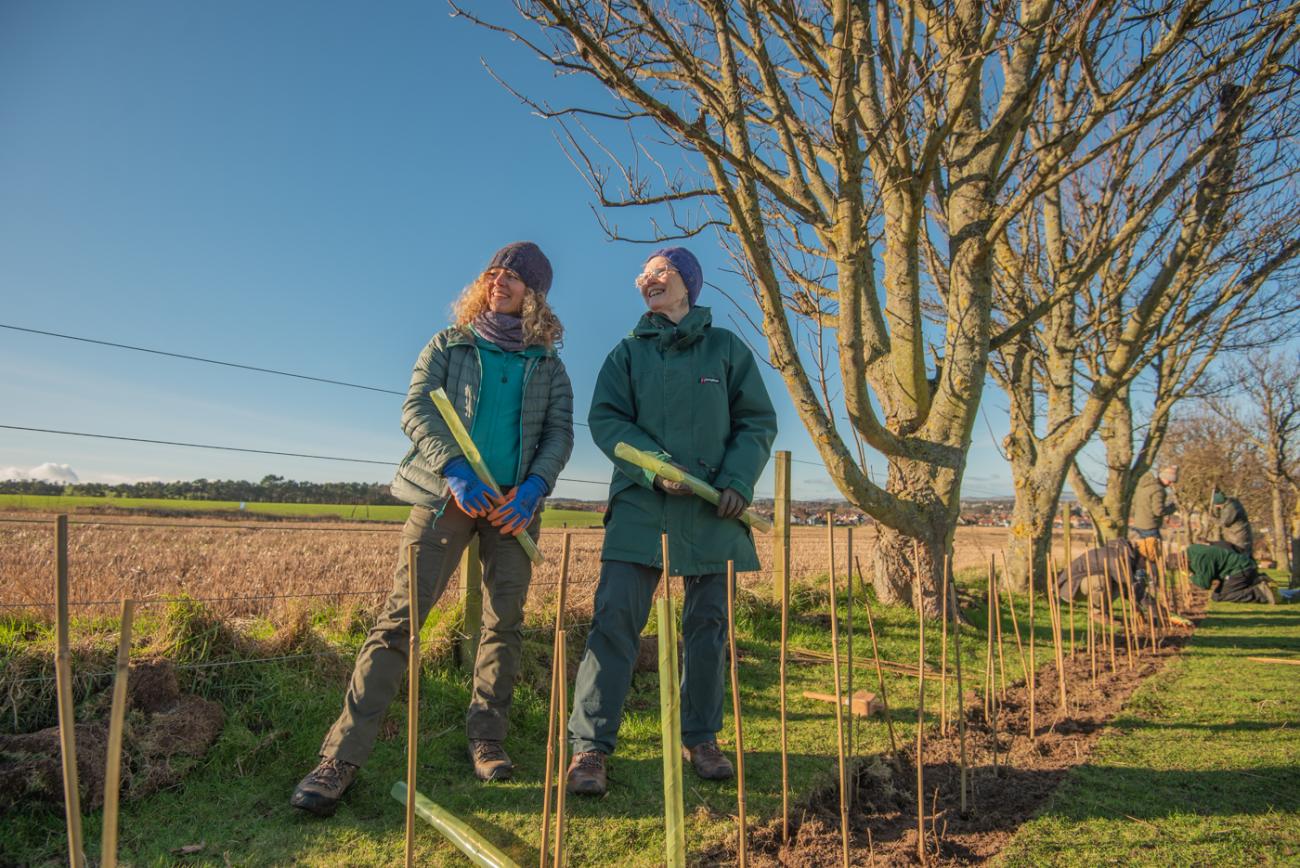 Tree planting initiative at St Andrews Holiday Park