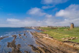 St Monans Windmill on the Fife Coastal Path