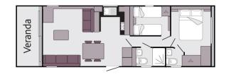 Castaway Vista holiday home floor plan